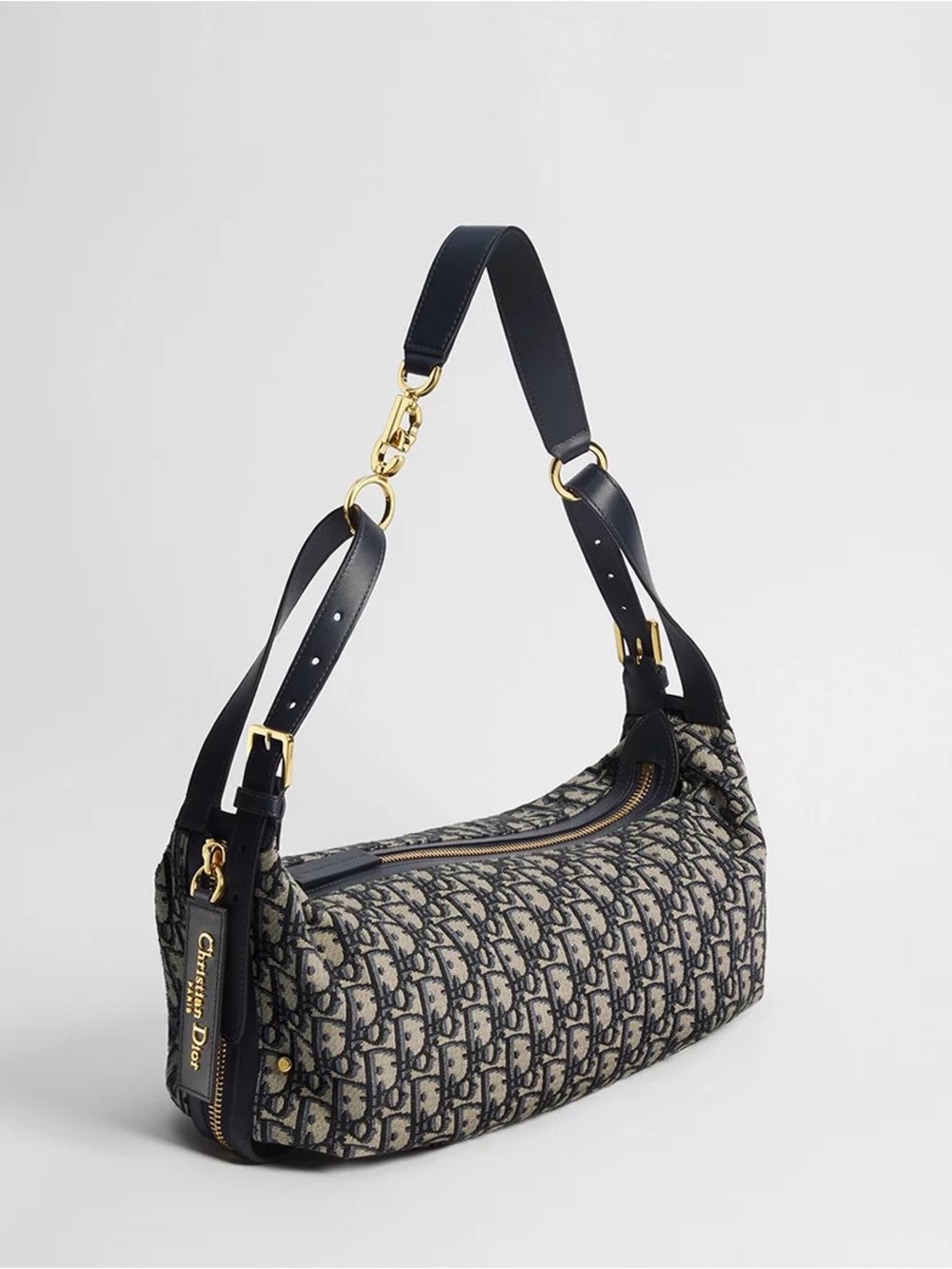 Christian Dior Journey Bag Oblique Jacquard Medium Navy Blue - Picture 12 of 12